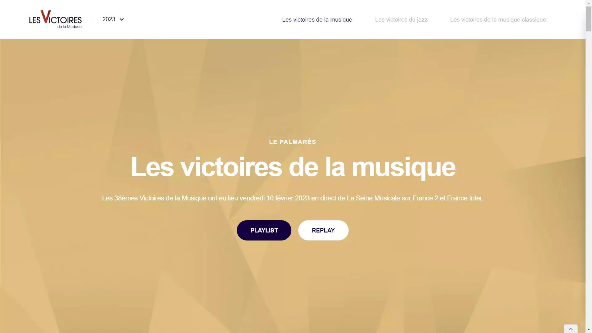 Les victoires de la musique 2023